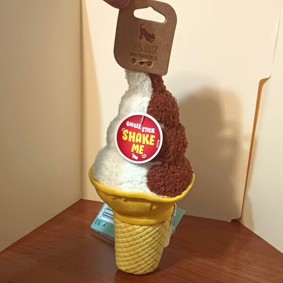 NWT ~ Swirls n Slobbers Soft Serve Dog Toy  (3.7" (L)  x  3.7" (W)  x  8.3" (H)) - Picture 1 of 7